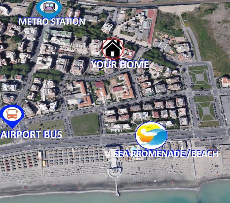 Sea Of Rome - Holiday Home Lido di Ostia Eksteriør bilde