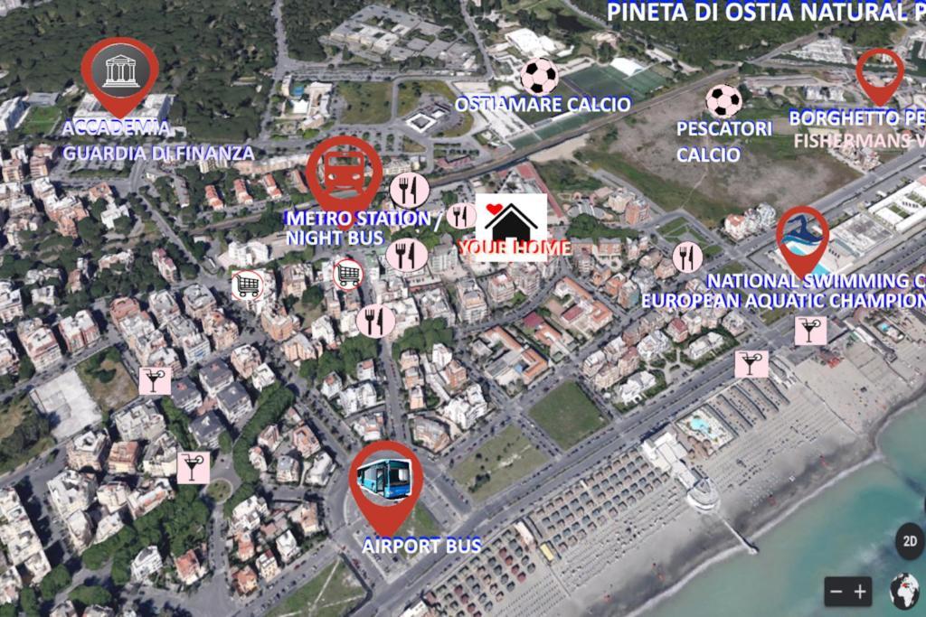 Sea Of Rome - Holiday Home Lido di Ostia Eksteriør bilde